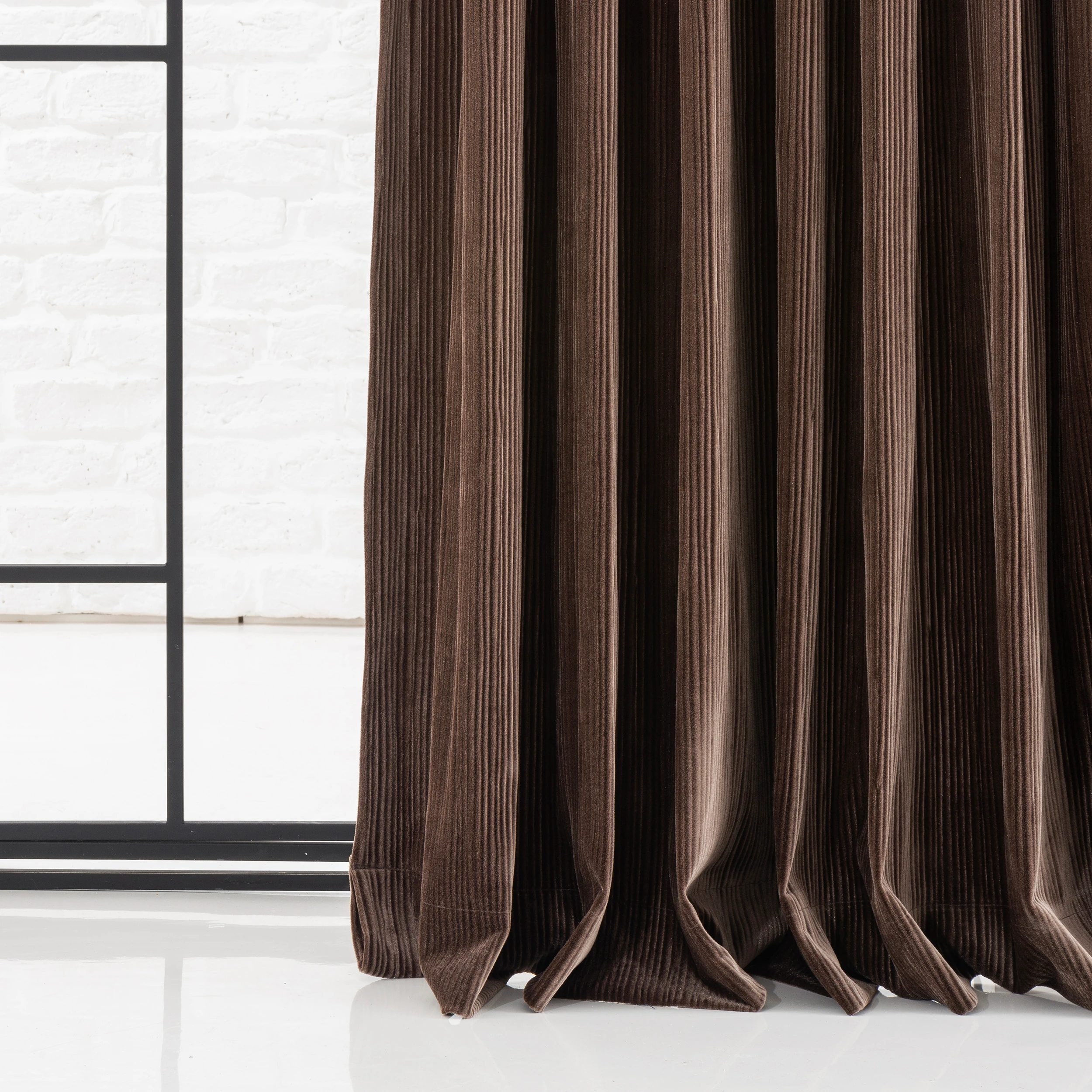 Luxury Velvet Pencil Pleat Curtains – Custom Made Drapes in 17 Colors | Premium Velvet Panels for Living Room & Bedroom
