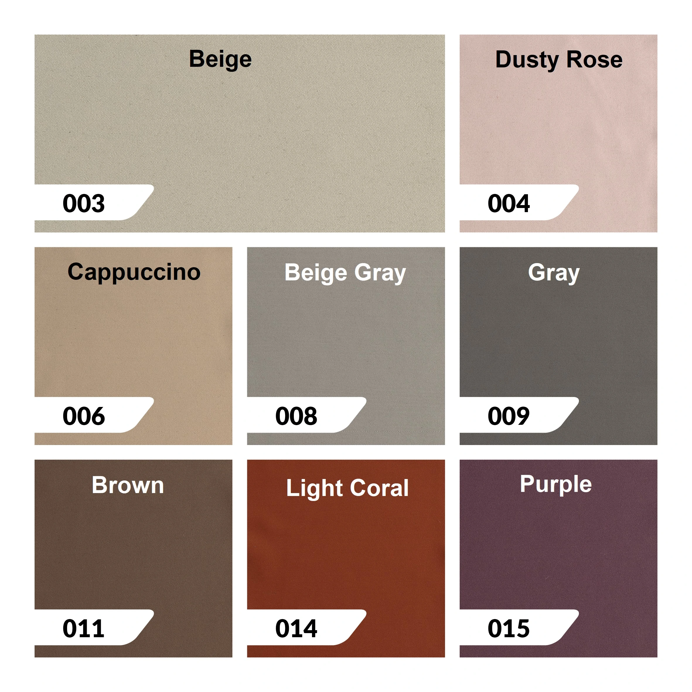 Elit Blackout Swatches