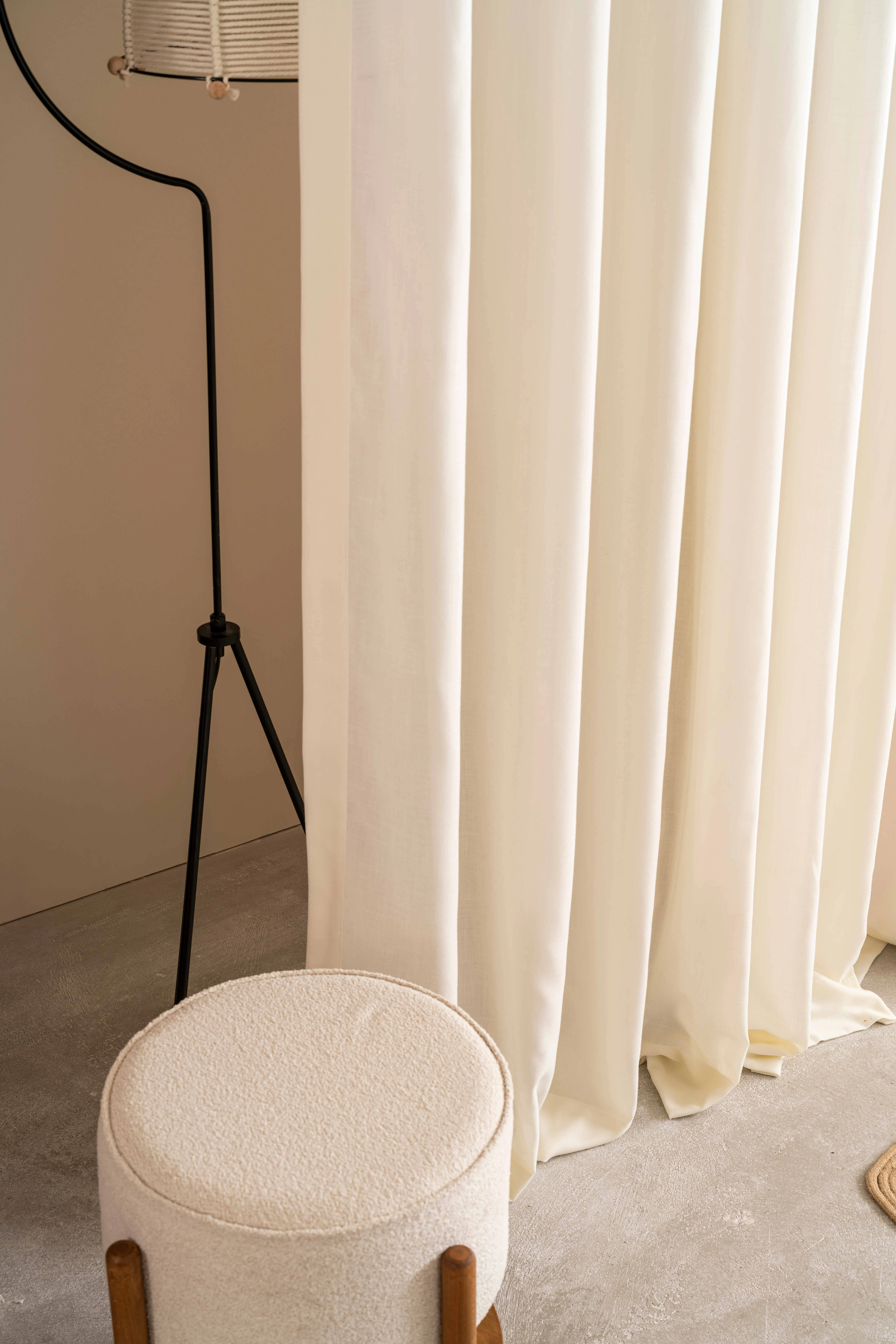 Extra Long Linen Curtains. Living Room Bedroom, Kids Room, Dining Drapes Grommet Back Tab Rod Pocket Double French Pleat Curtain Sheer Tulle