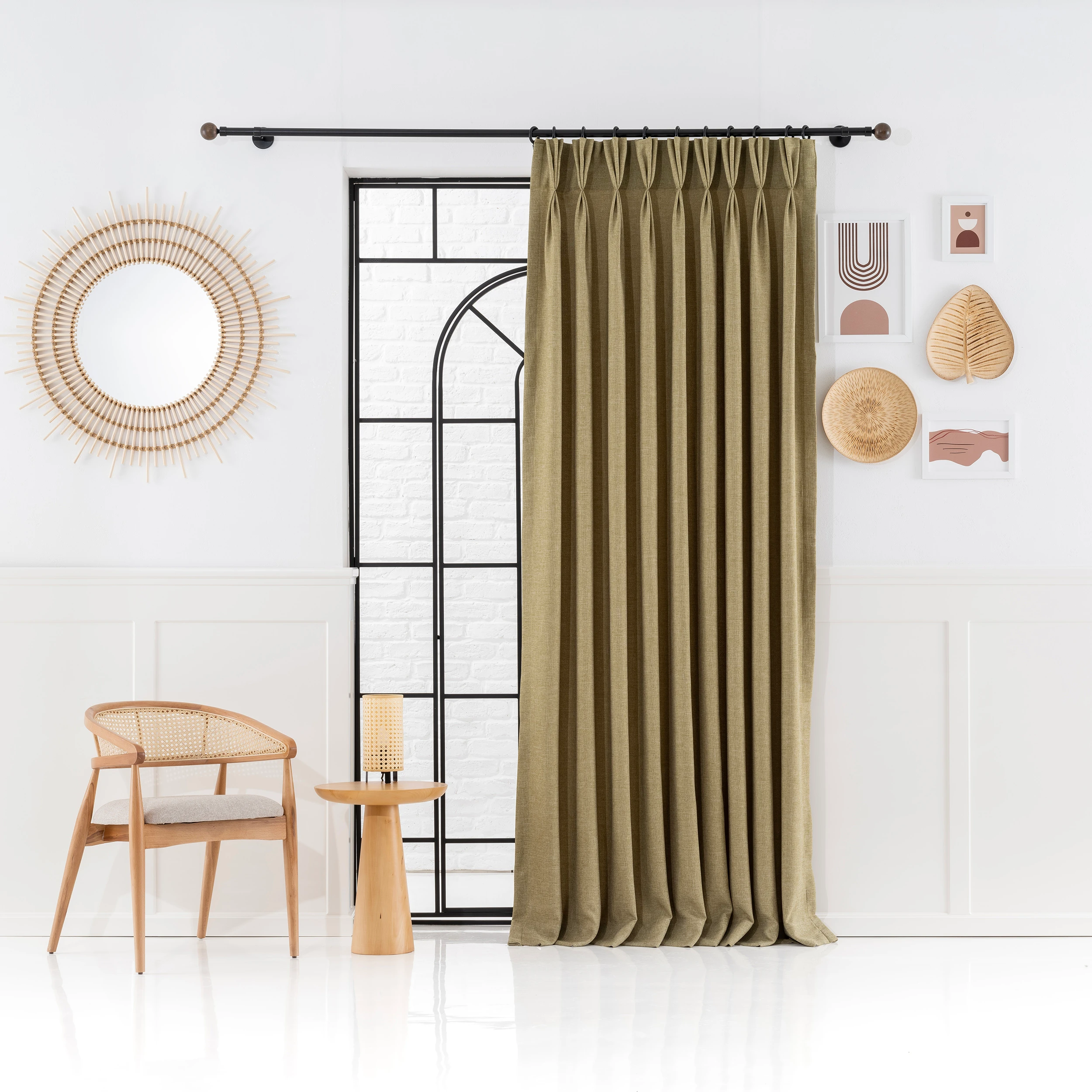 Extra Wide Linen Curtains – Custom Made Drapes with Eyelet, Hook & Ring, Rod Pocket & Back Tab | Living Room & Bedroom Panels
