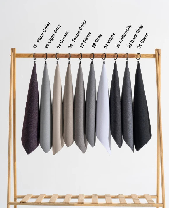 Custom Blue Blackout Thermal Curtains – Natural Room Darkening Panels | Grommet, Back Tab, Rod Pocket & Hook Options for Bedroom