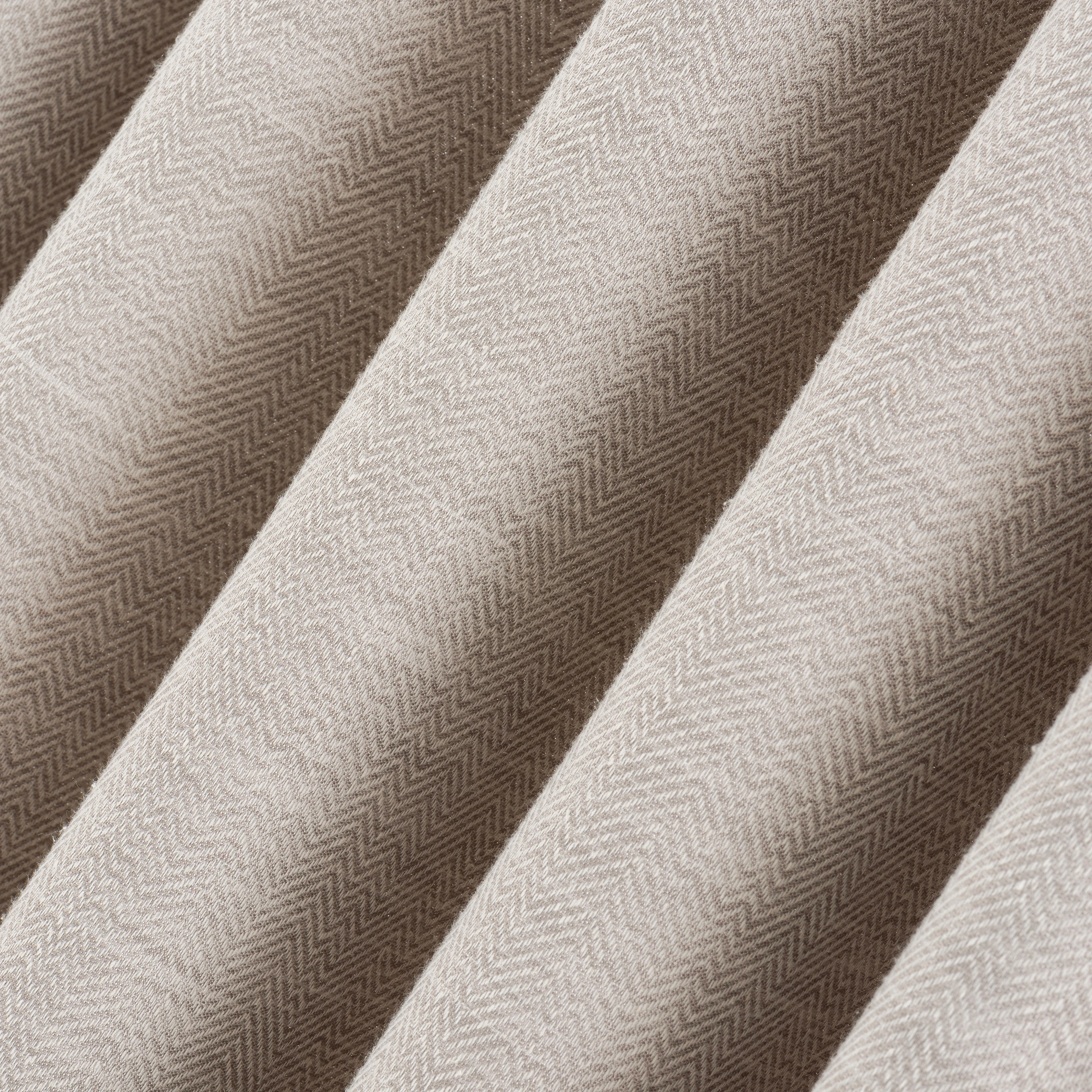 Herringbone Cotton Curtains – Extra Wide Linen-Look Drapery Panels | Custom Size Window Treatments for Modern Home Decor