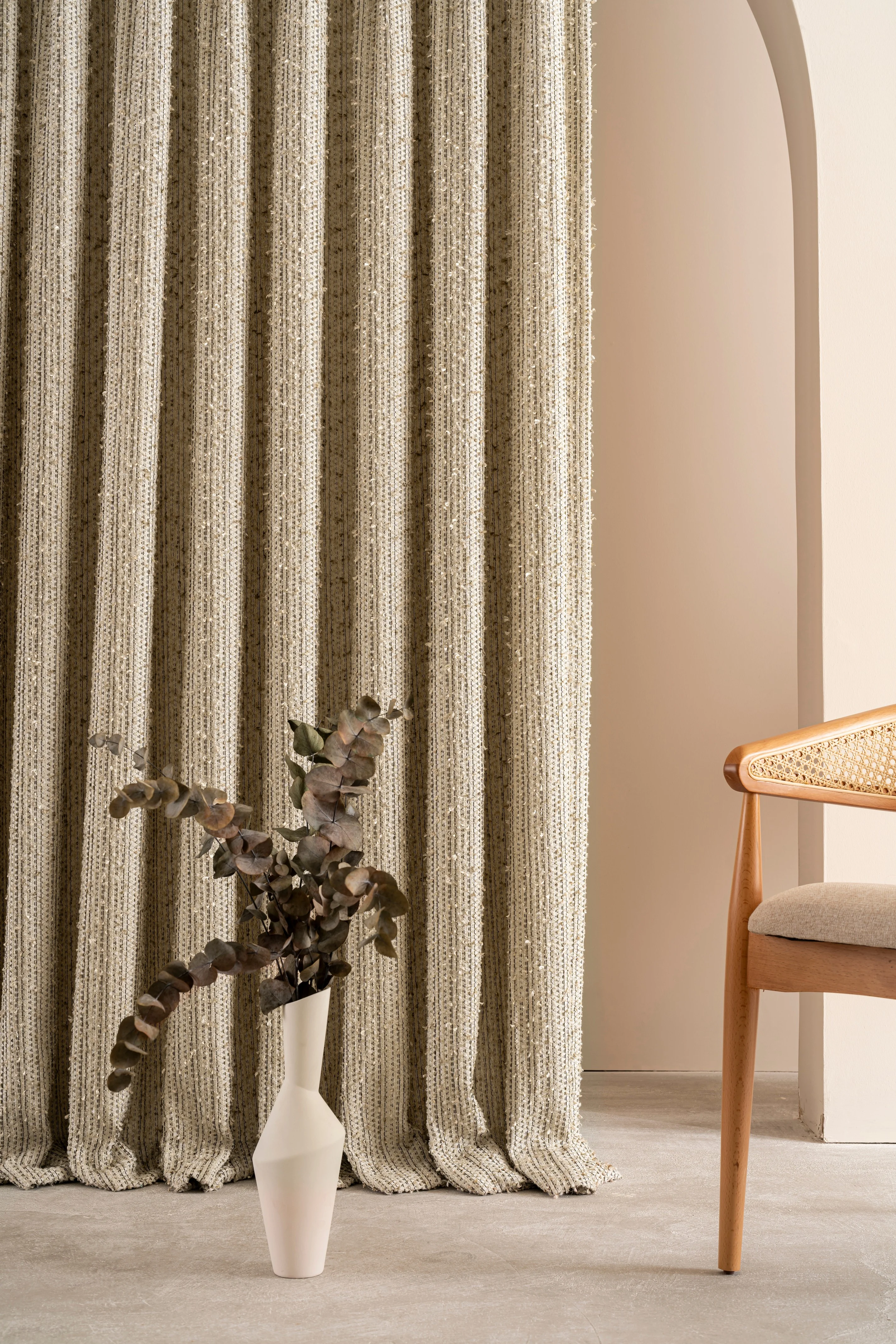 Modern Triple Linen Curtain 5 Colors, Custom Made Panels. Luxury Pleated Curtains, Home Decor Interior.