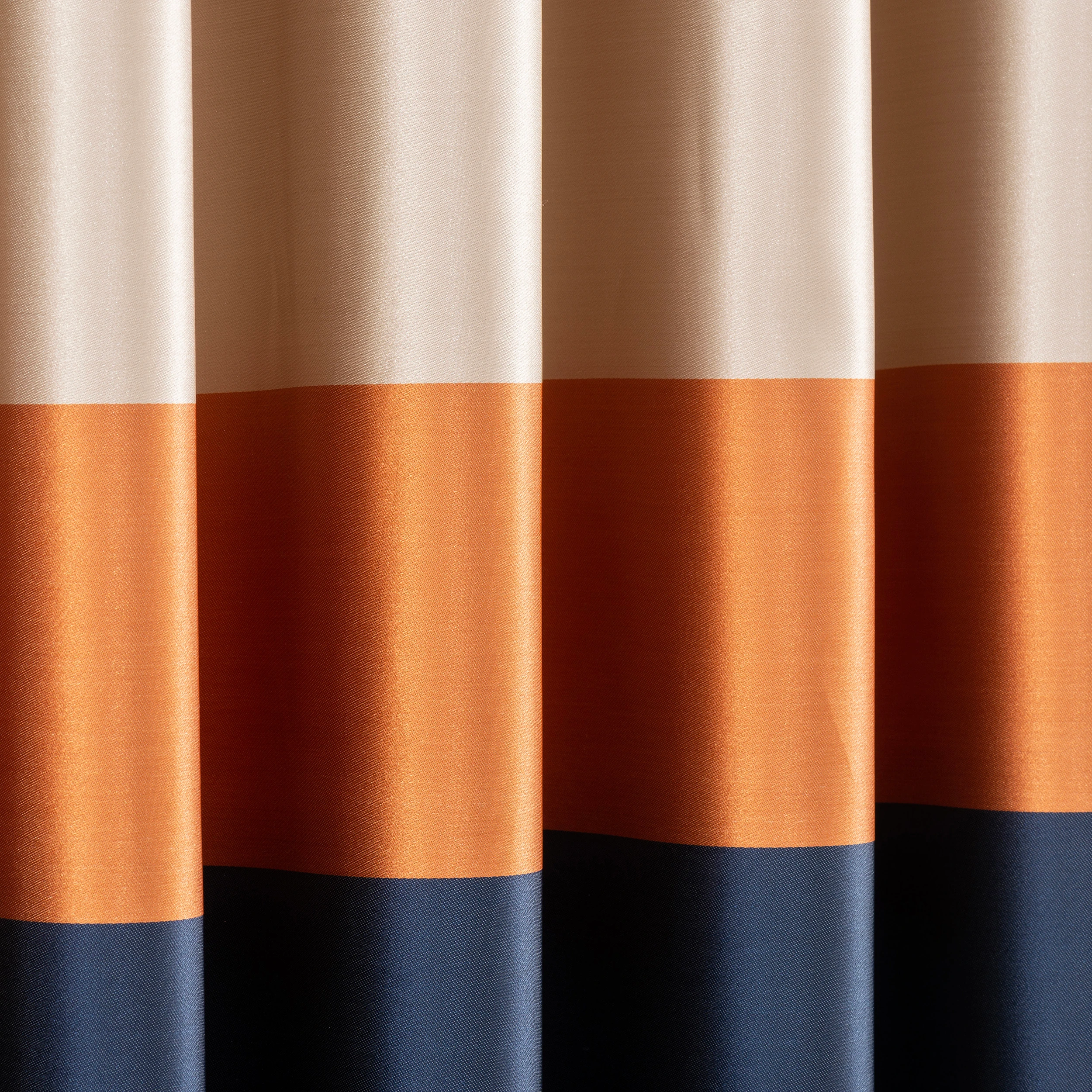 Color Block Curtains Luxury Drapery Panels for Living Room, Custom Made Two Tone Color Block Window Curtains. Modern Curtain Panels, Striped Drapes. Modern Home Decor. Hanging Options are Grommet, Rod Pocket, Hook And Ring And Back Tab - Bella-001