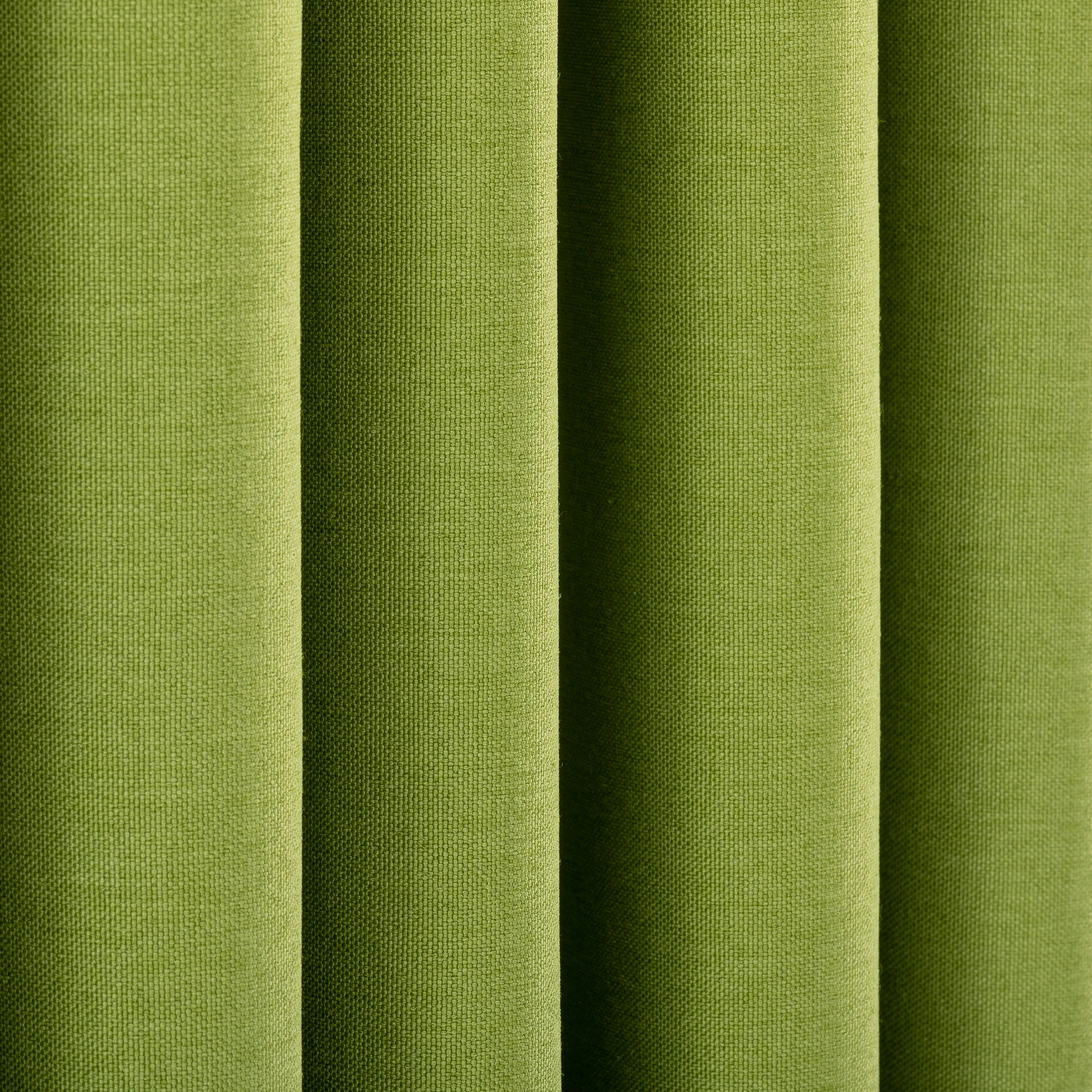 Triple Green French Pleat Linen Curtains 18 Colors. Custom Luxury Drapes for Living Room And Bedroom