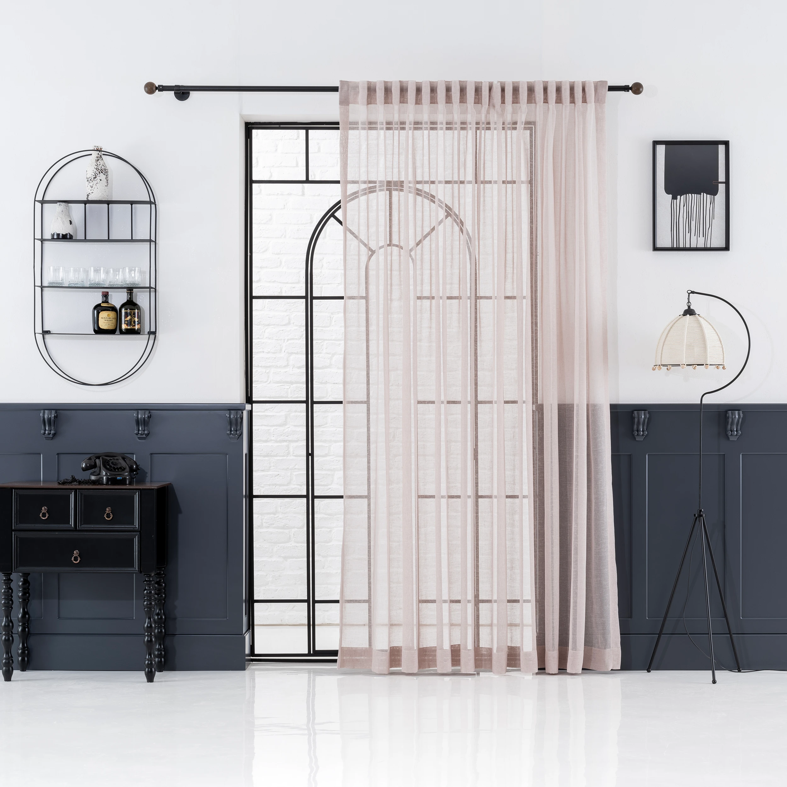 Pleated Sheer Pleated Cafe Curtains 14 Color Options. Custom Size Rod and Curtain Track Panels For Living Room And Bedroom Custom Sheer Curtain Panels With 14 Color Options.