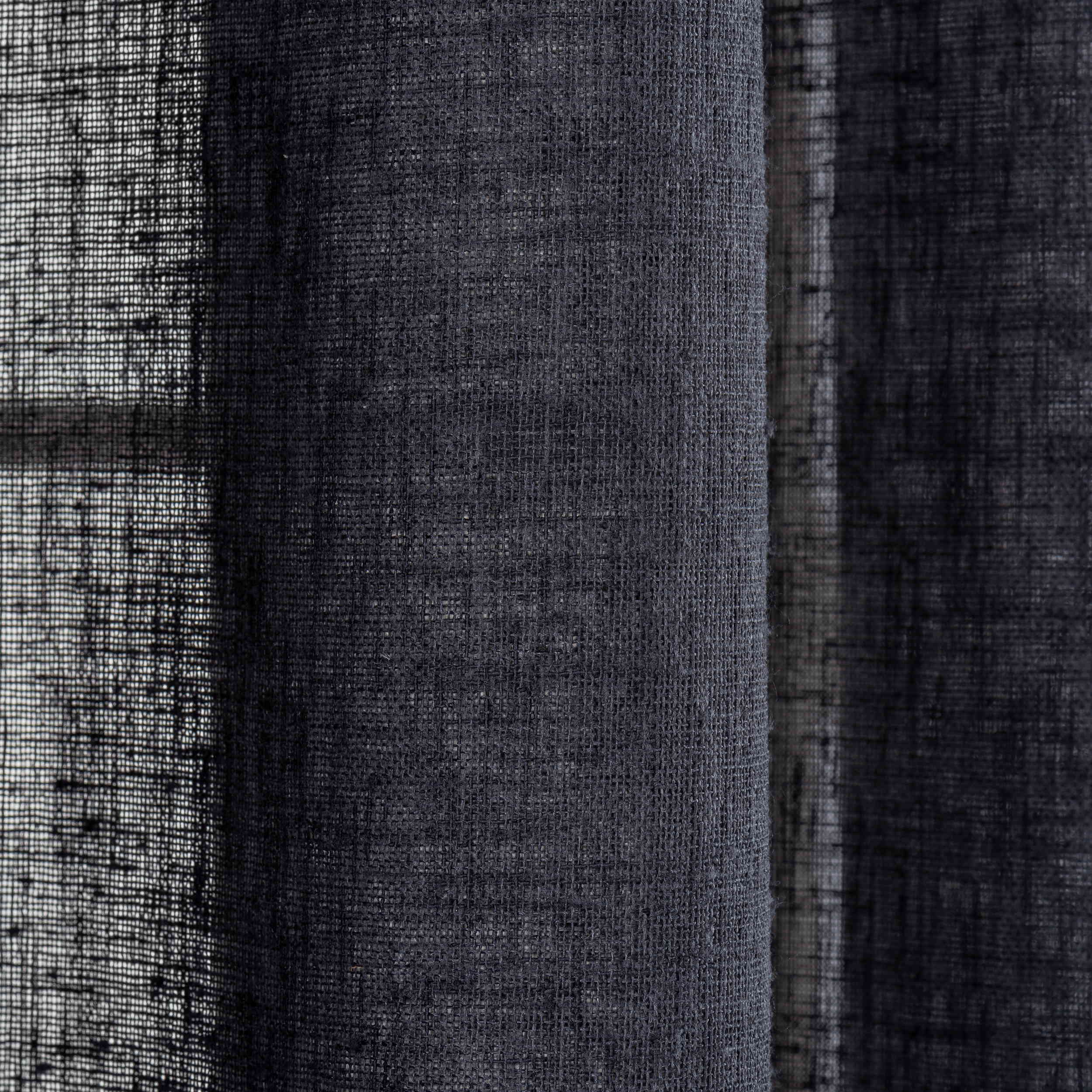 Dark Color Linen Sheer Curtains, 5 Colors. Rod Pocket, Back Tab, Grommet Voile Curtain Panels. Semi Sheer Drapes Living room and Bedroom Sheer Curtains.