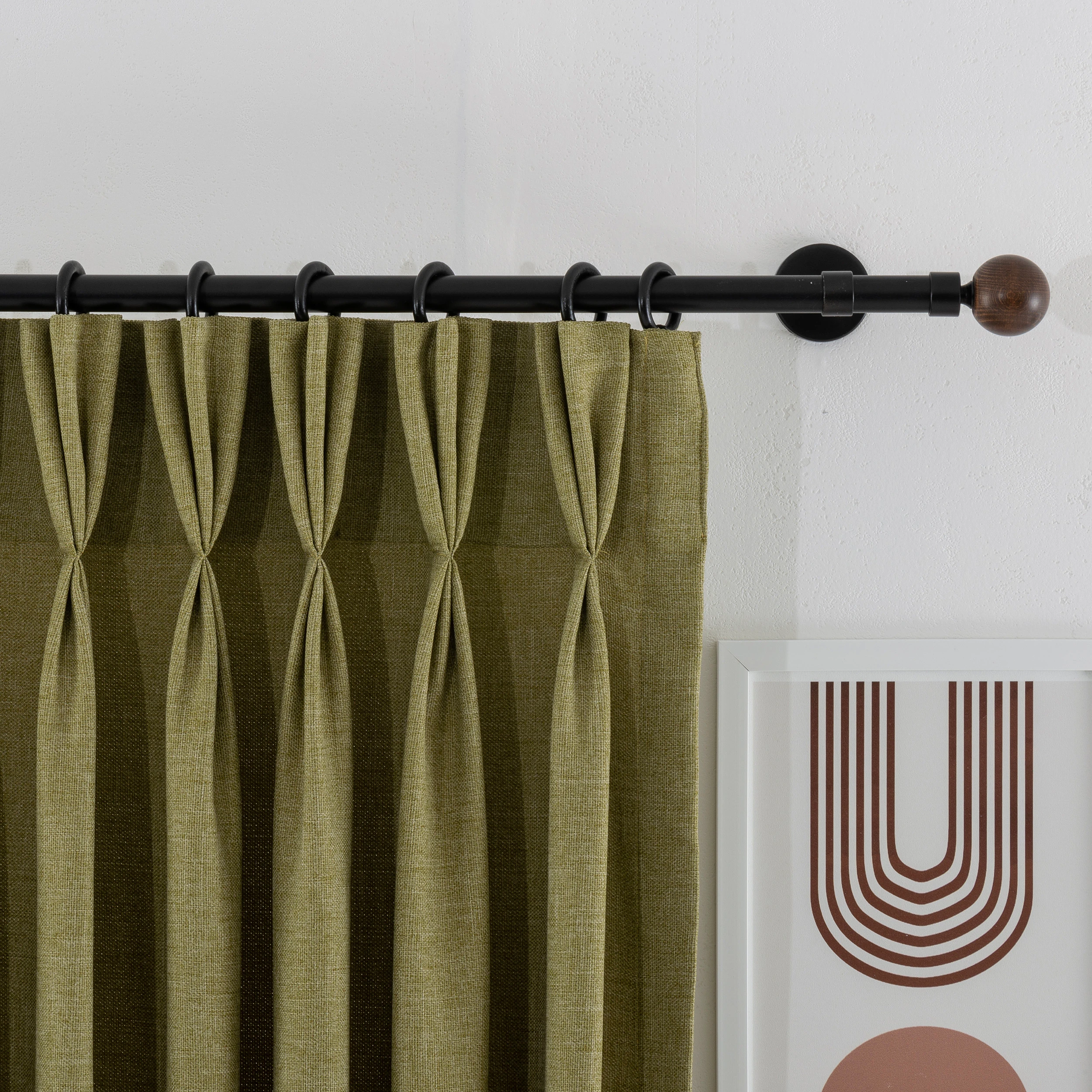 Extra Wide Linen Curtains – Custom Made Drapes with Eyelet, Hook & Ring, Rod Pocket & Back Tab | Living Room & Bedroom Panels