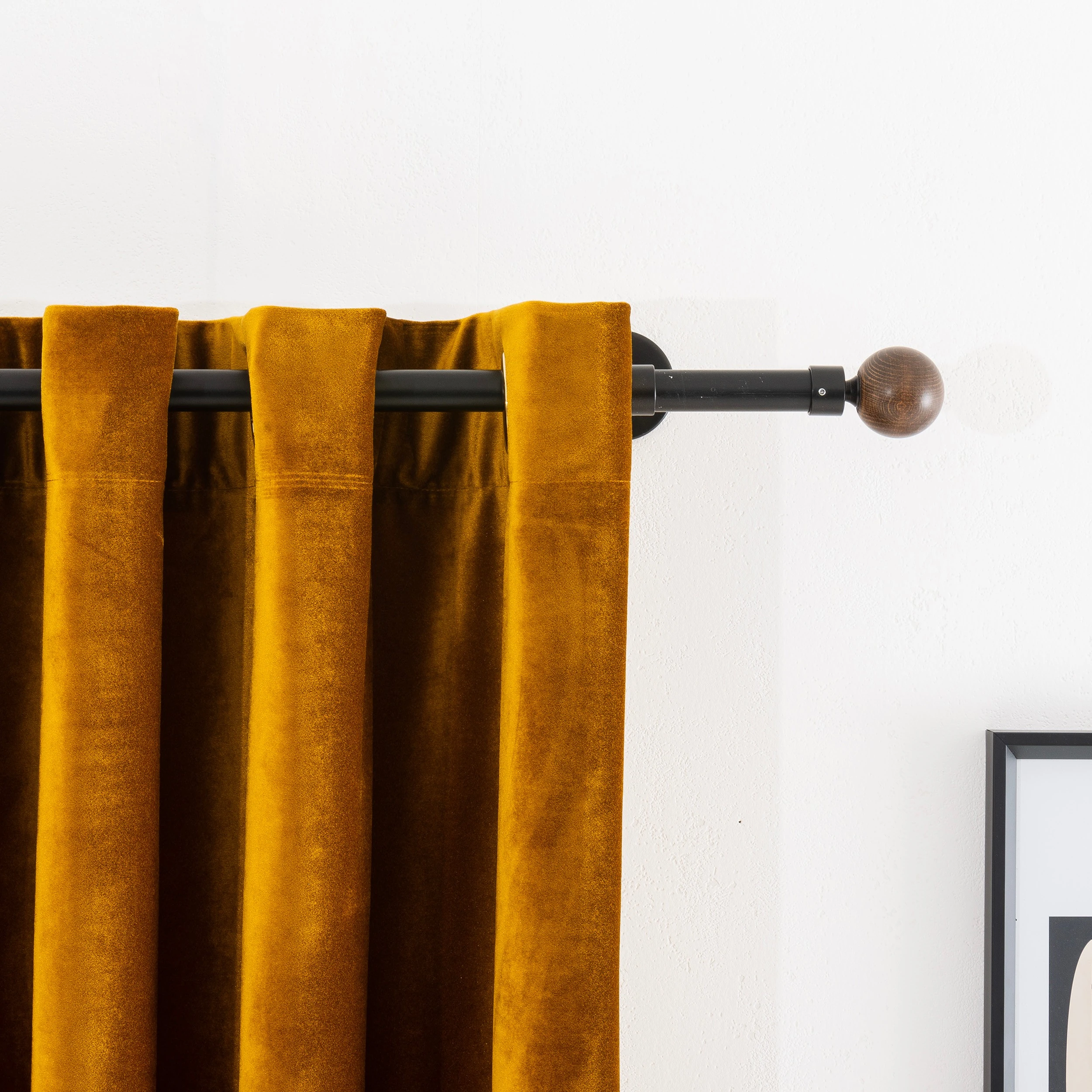 100% Blackout Velvet Curtains, Luxury Thermal And Soundproof Curtain Drapes, Custom Made Grommet, Rod Pocket for Living Room & Room Divider.