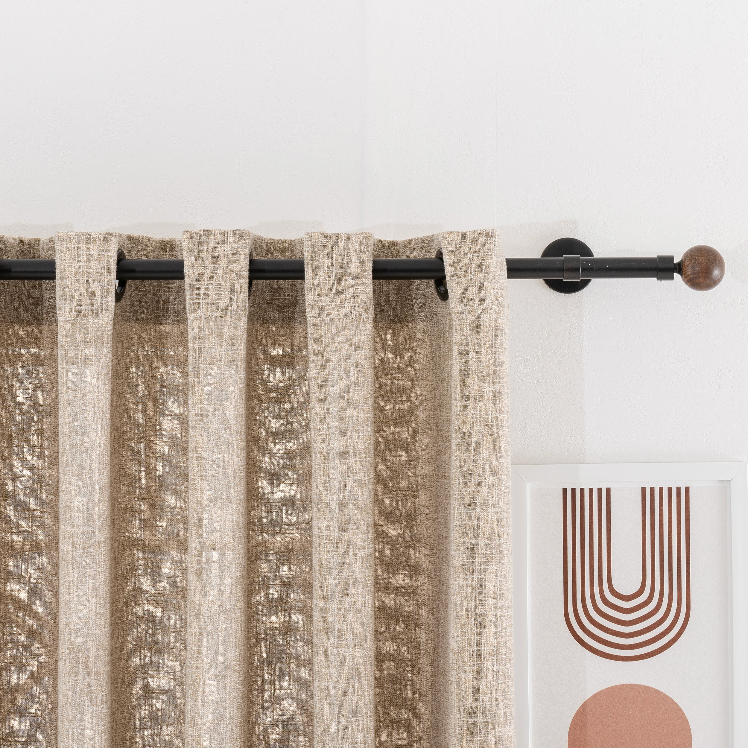 Custom Linen Curtains, 15 Colors. Living Room Linen Drapery, Custom Made Hight-Quality Modern And Minimalist Linen Curtains For Living Room And Luxury Bedroom Decor