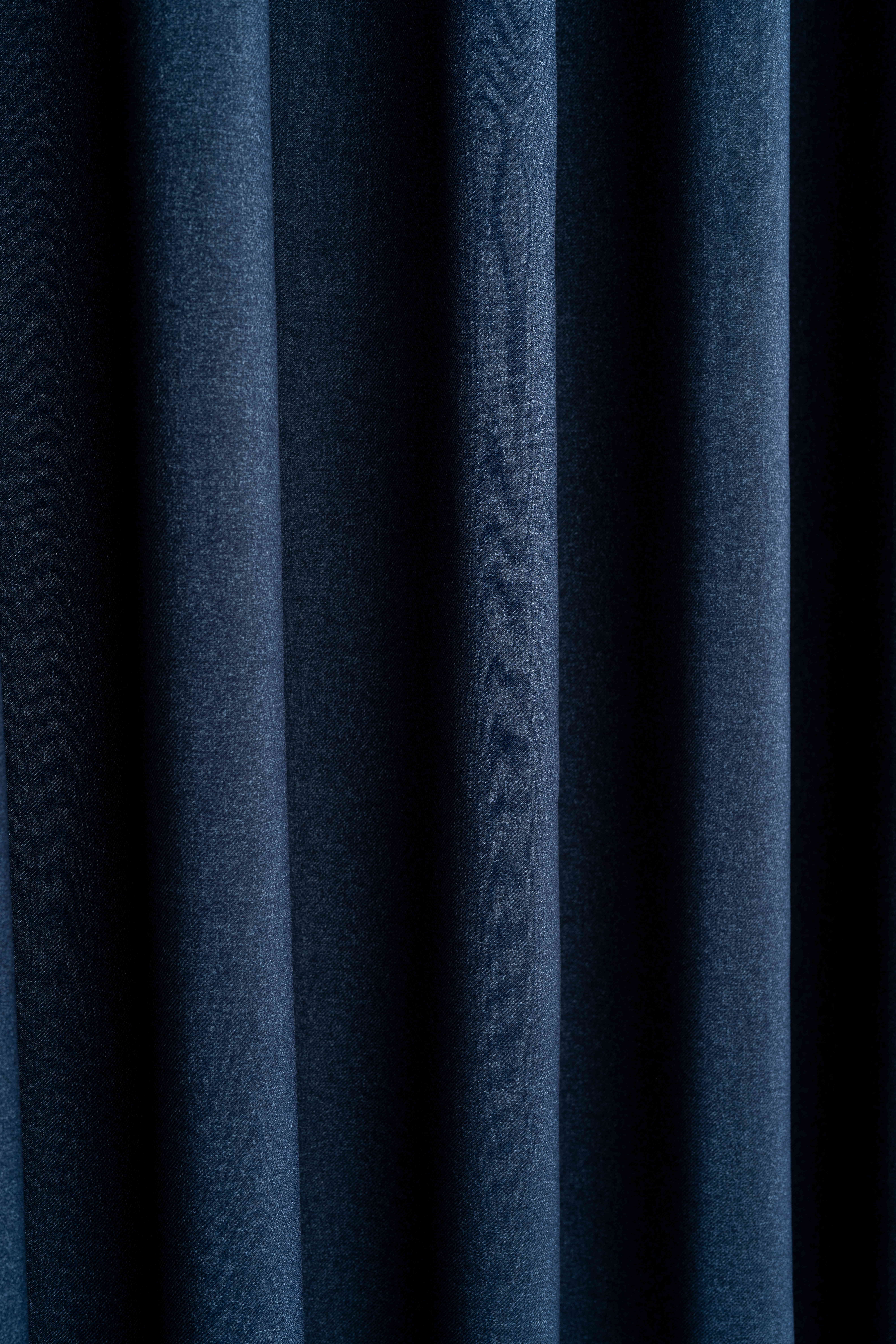 Custom Blue Blackout Thermal Curtains – Natural Room Darkening Panels | Grommet, Back Tab, Rod Pocket & Hook Options for Bedroom