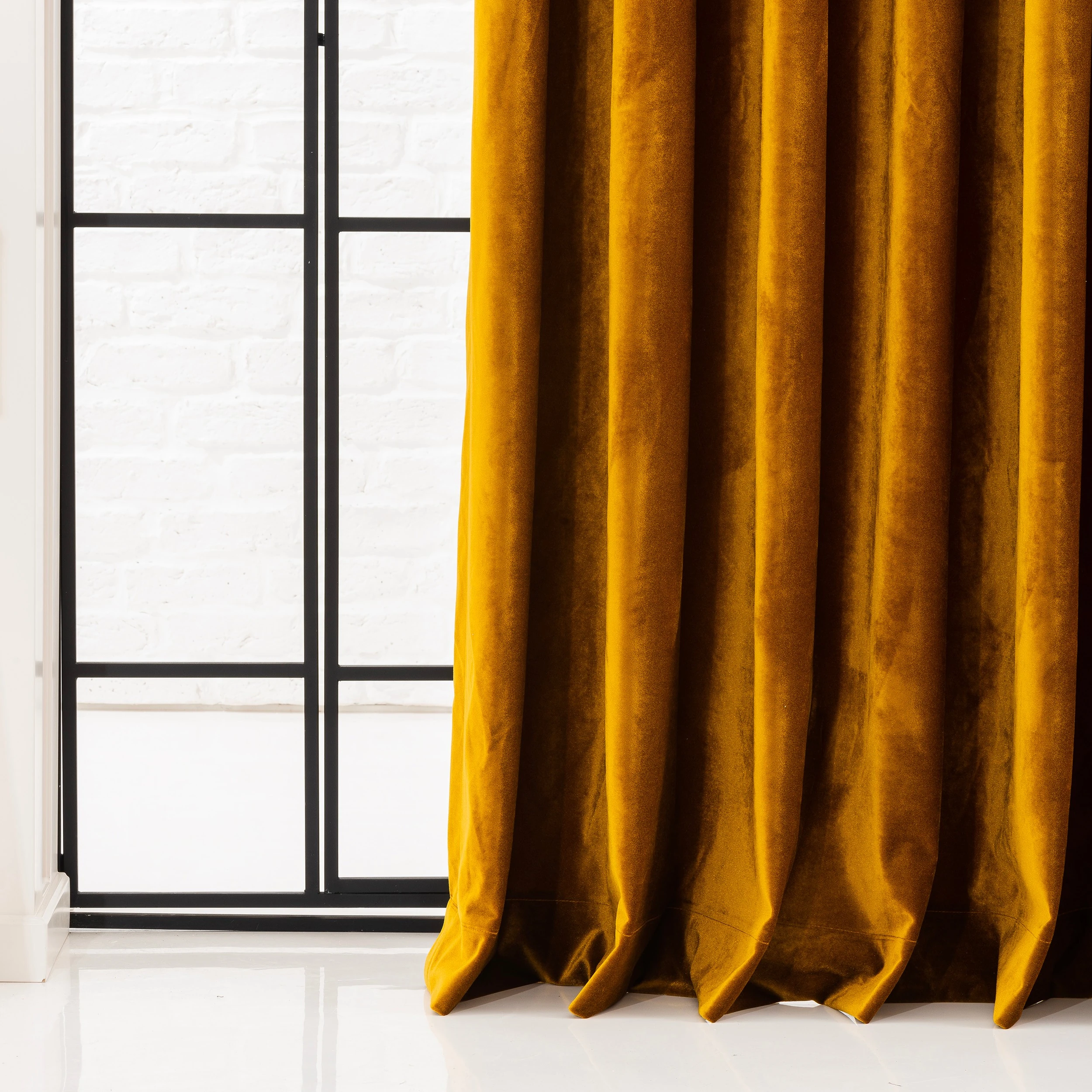 100% Blackout Velvet Curtains, Luxury Thermal And Soundproof Curtain Drapes, Custom Made Grommet, Rod Pocket for Living Room & Room Divider.