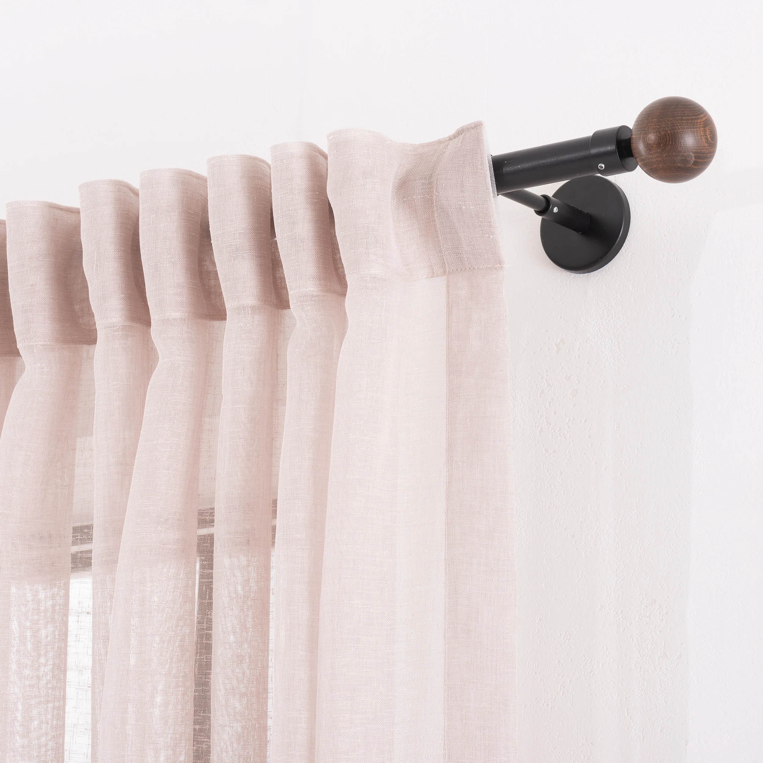 Pleated Sheer Pleated Cafe Curtains 14 Color Options. Custom Size Rod and Curtain Track Panels For Living Room And Bedroom Custom Sheer Curtain Panels With 14 Color Options.