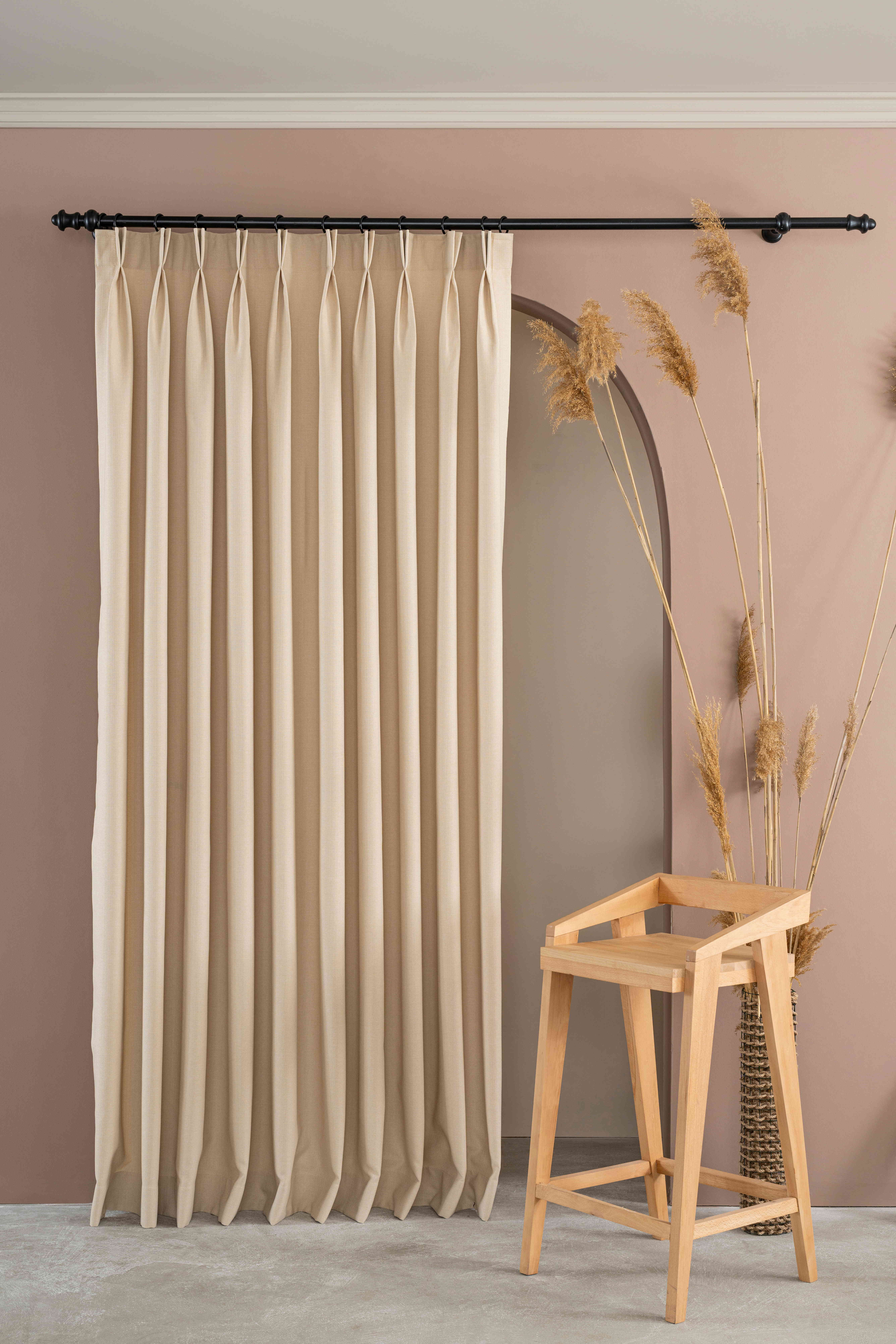 Custom Linen Pinch Pleat Curtains – Handmade Drapery Panels for Living Room & Bedroom | Custom Size Linen Window Treatments