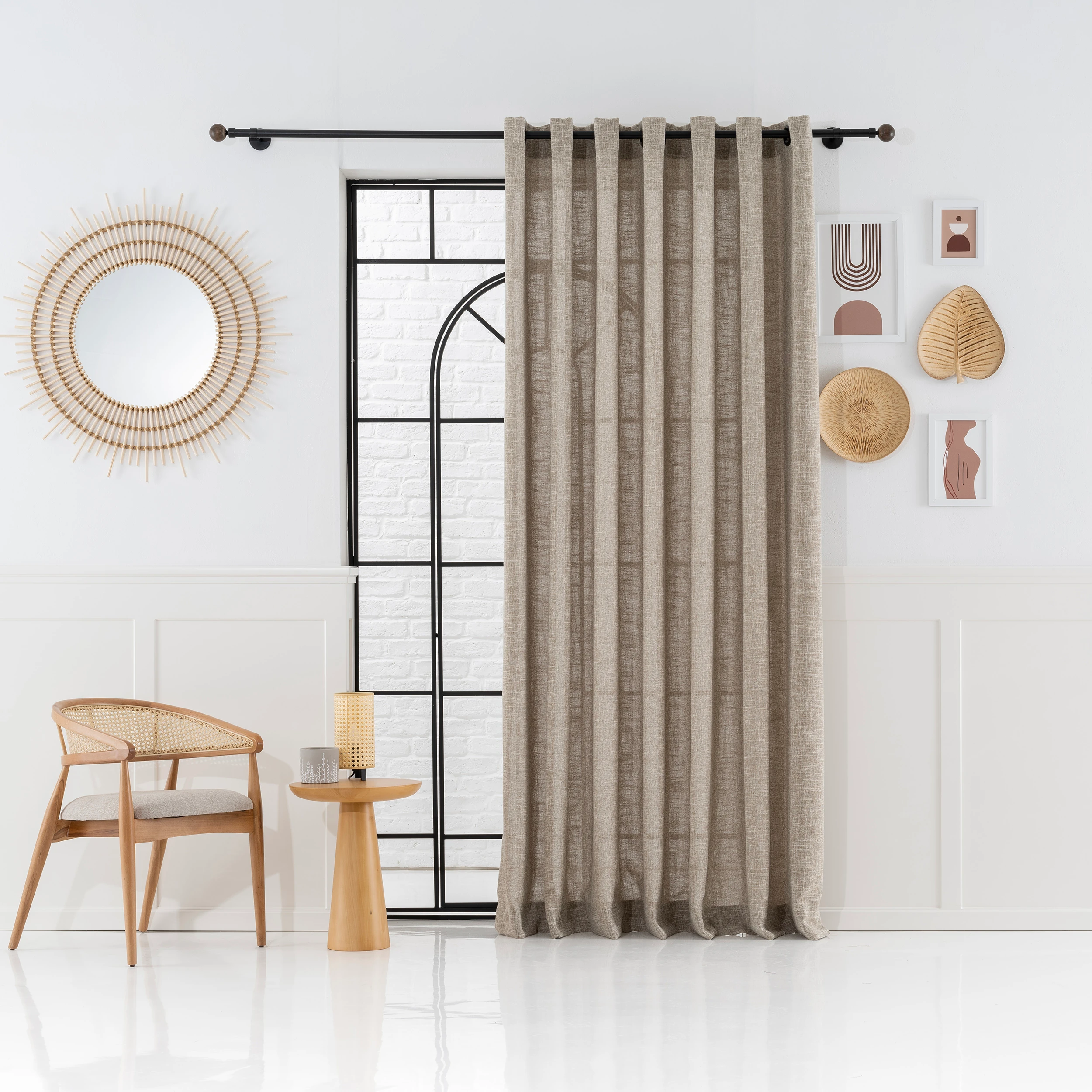 Custom Linen Curtains, 15 Colors. Living Room Linen Drapery, Custom Made Hight-Quality Modern And Minimalist Linen Curtains For Living Room And Luxury Bedroom Decor