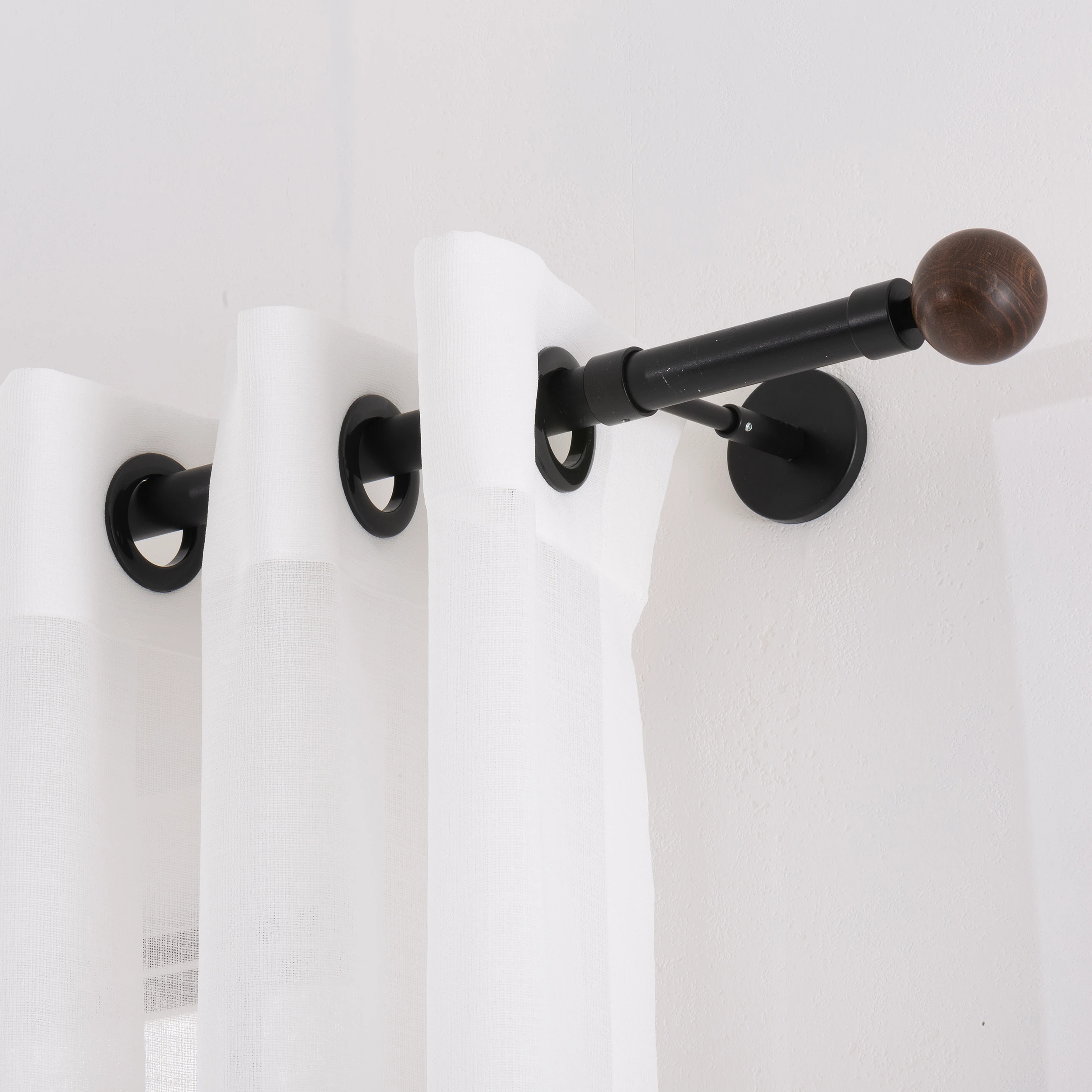 White Sheer Cafe Curtains, 10 Colors. Grommet, Back tab, Rod Pocket And Hook And Ring Sheer Curtains, Semi Sheer Tulle Curtain For Living Room Linen Window Curtain.