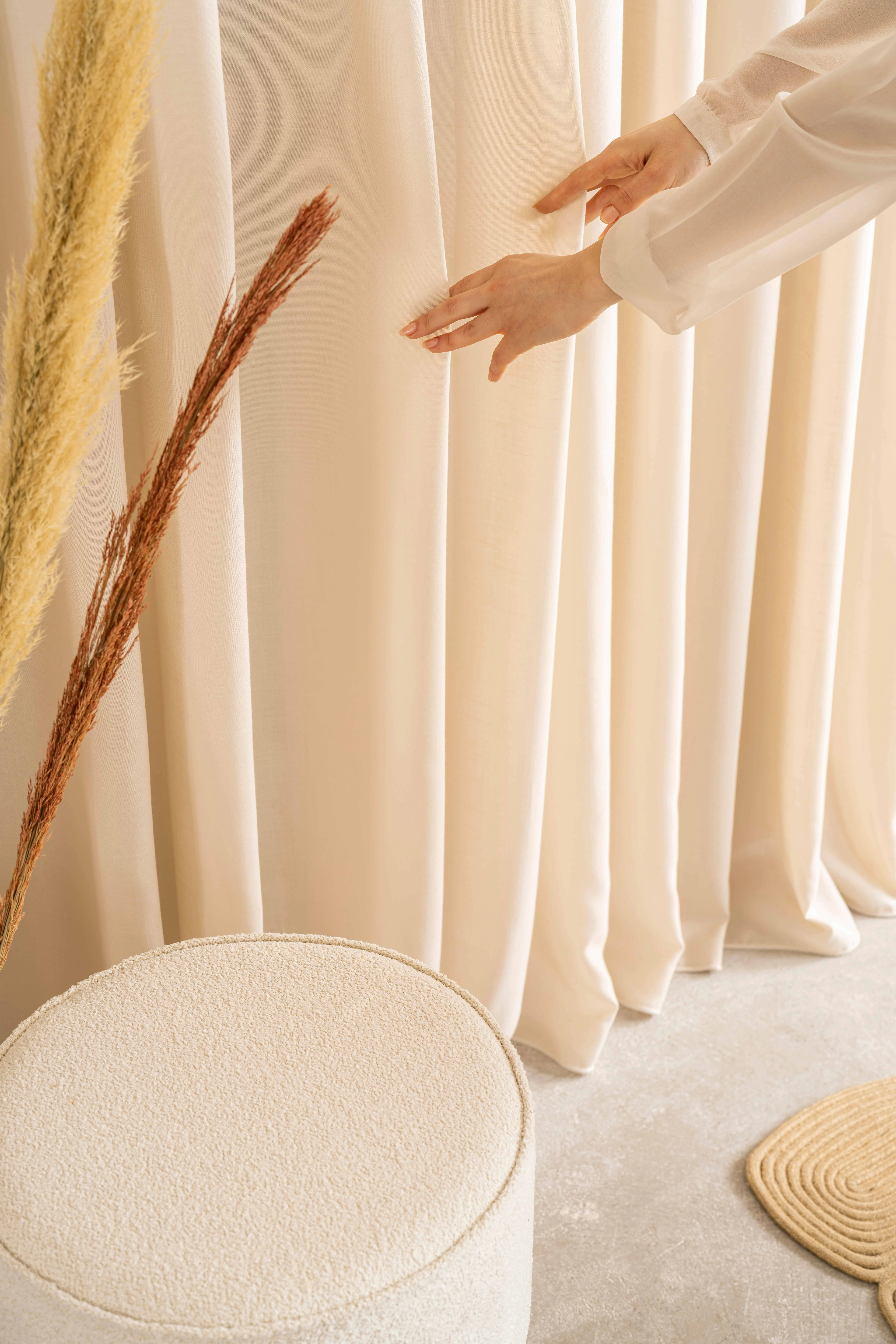 Extra Long Linen Curtains. Living Room Bedroom, Kids Room, Dining Drapes Grommet Back Tab Rod Pocket Double French Pleat Curtain Sheer Tulle