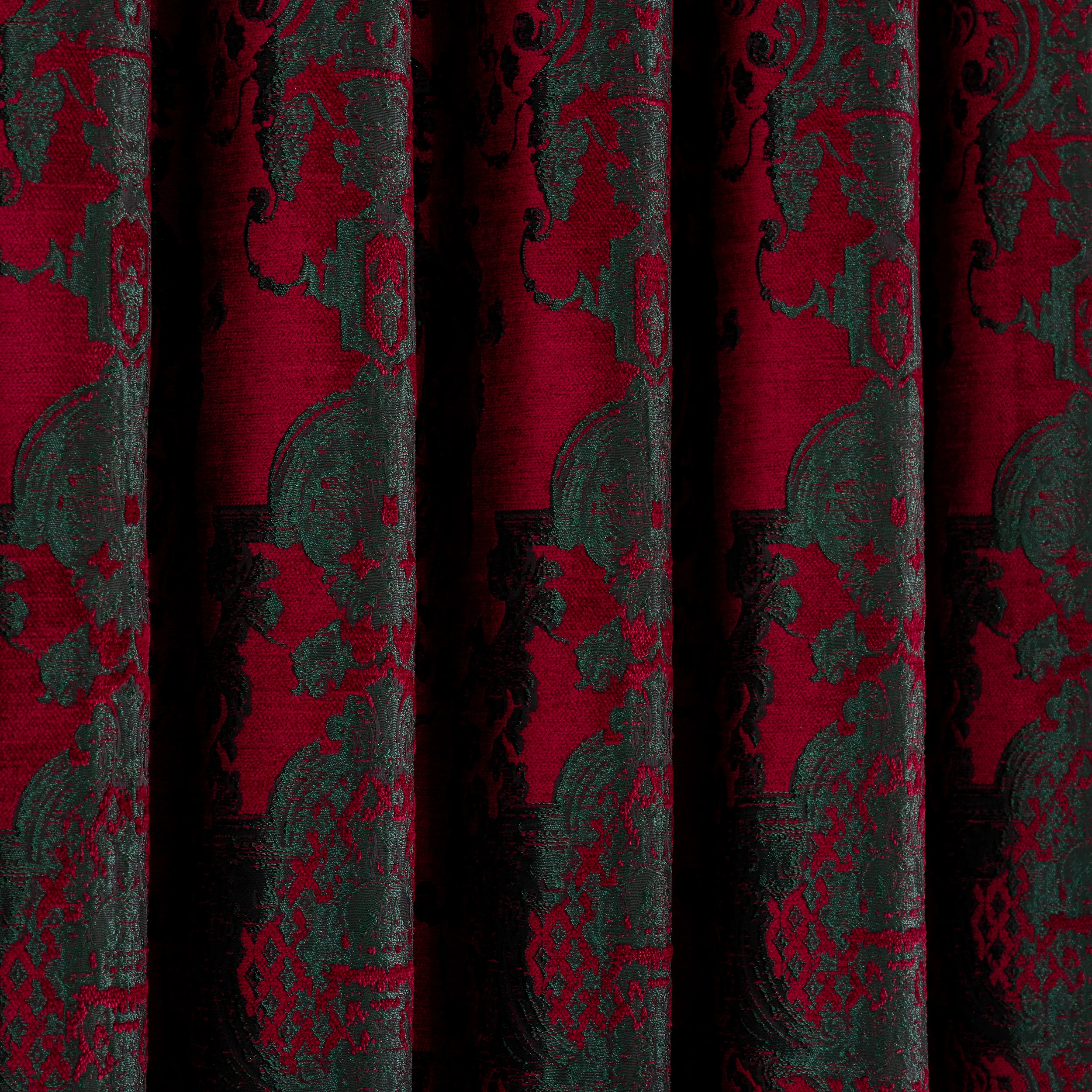 Victorian Damask Luxury Velvet Curtains 4 Colors, Custom Size Gothic Velvet Drapes For Living Room And Bedroom Curtain