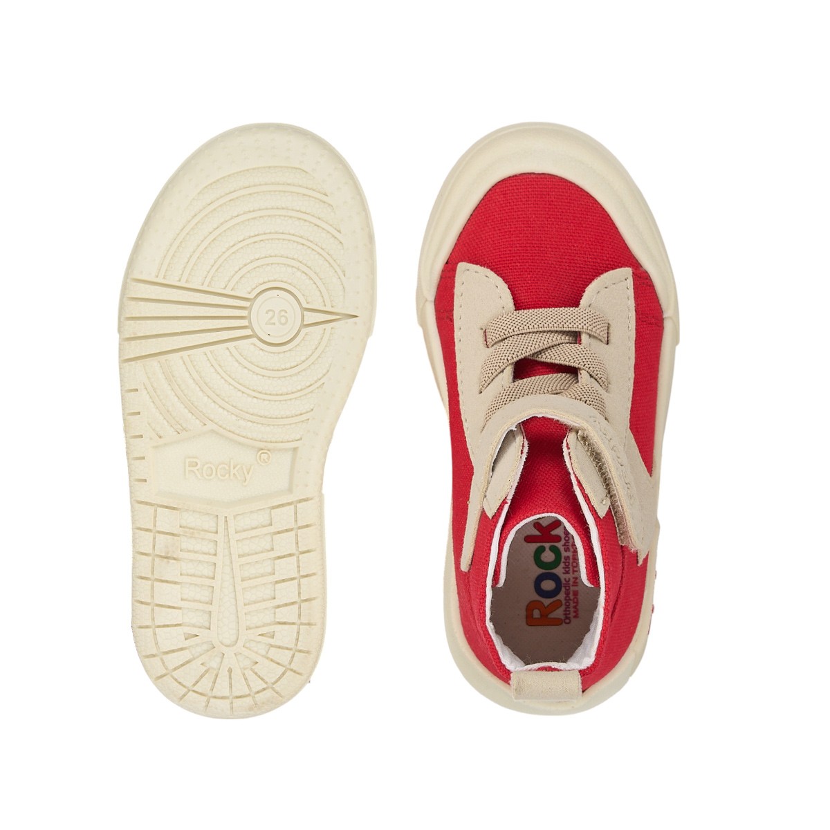 Bobo Çocuk Keten Sneaker - Kırmızı