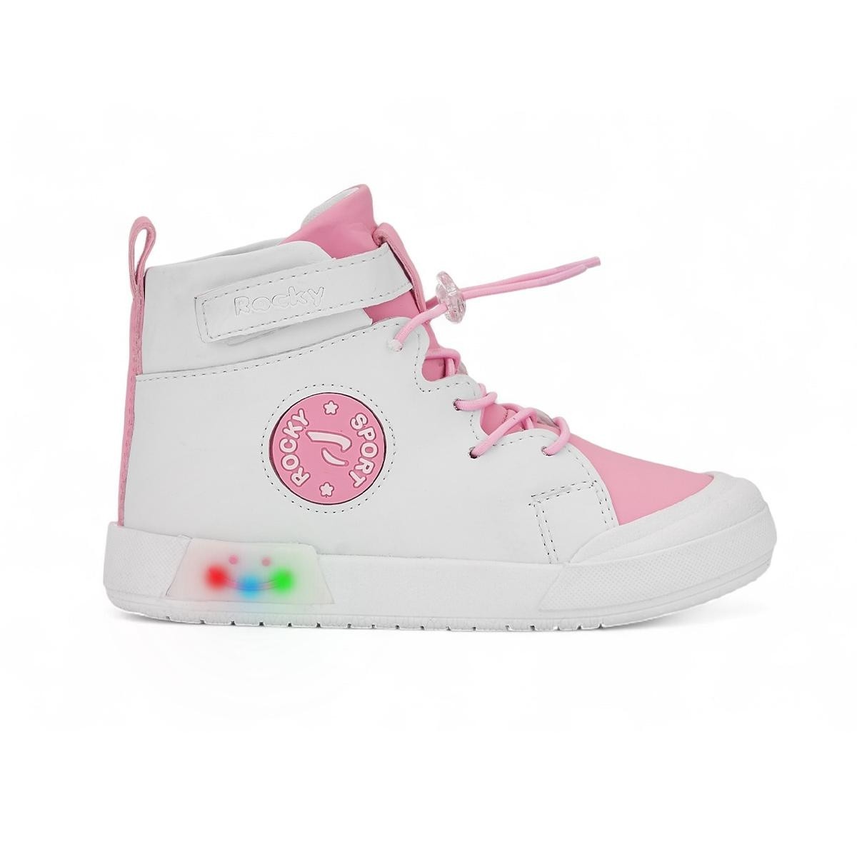 Alaca Kız Çocuk Pembe Işıklı Sneaker