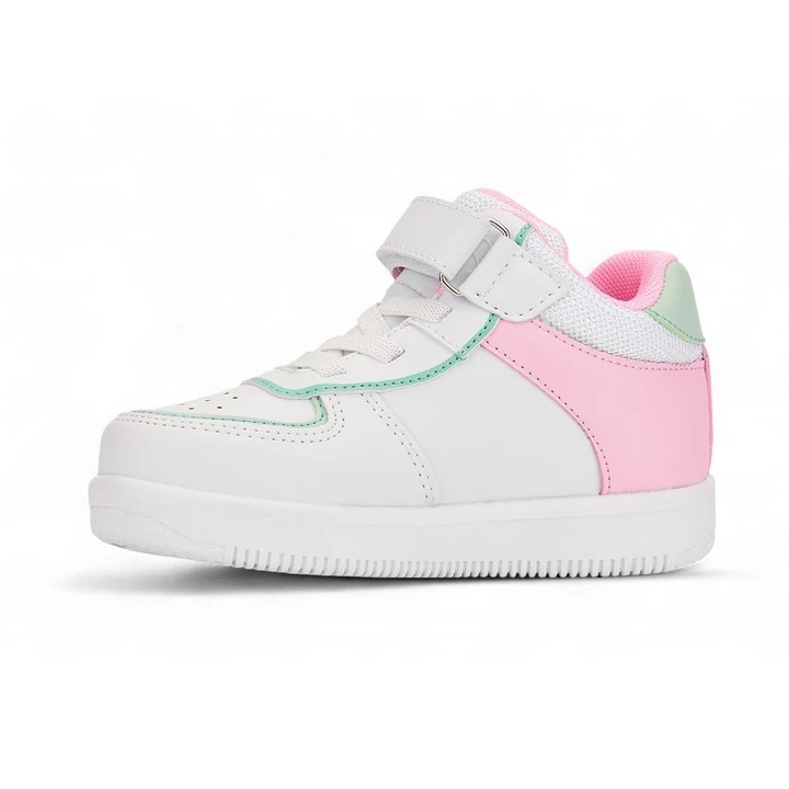 Wolf Kız Çocuk Sneaker - Pembe-Beyaz
