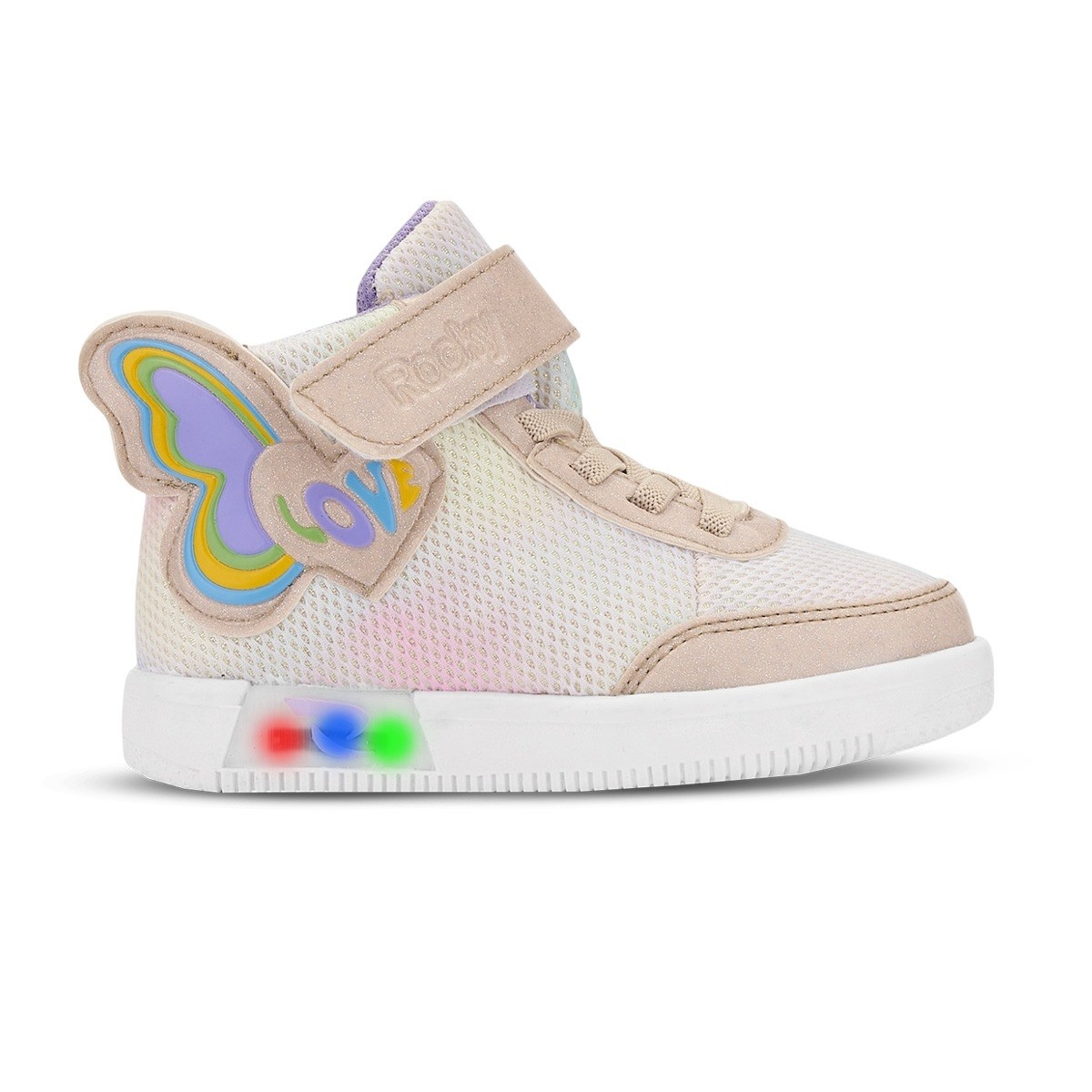Love Kız Çocuk Işıklı Sneaker - Bej
