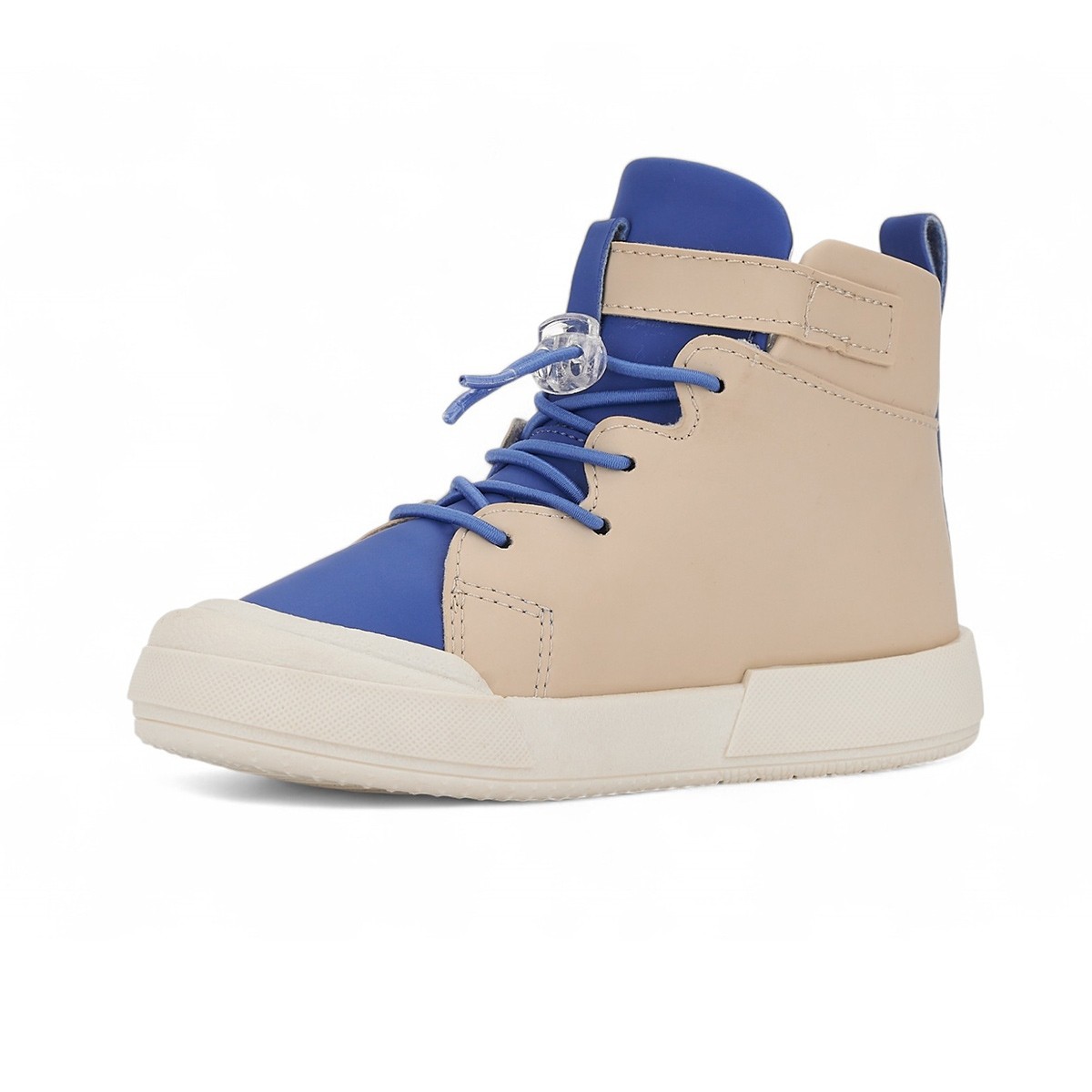 Alaca Çocuk Işıklı Sneaker - Mavi-Bej