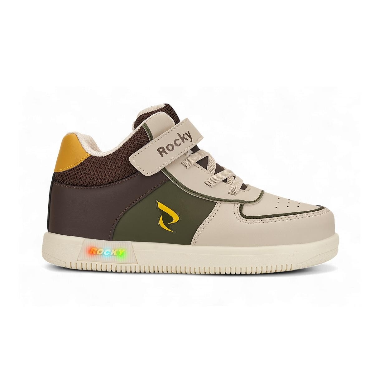 Wolf Çocuk Ortopedik Işıklı Sneaker - Bej