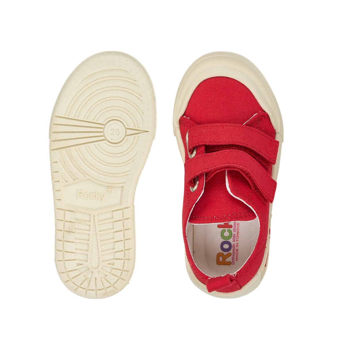 Yogi Çocuk Keten Sneaker - Kırmızı