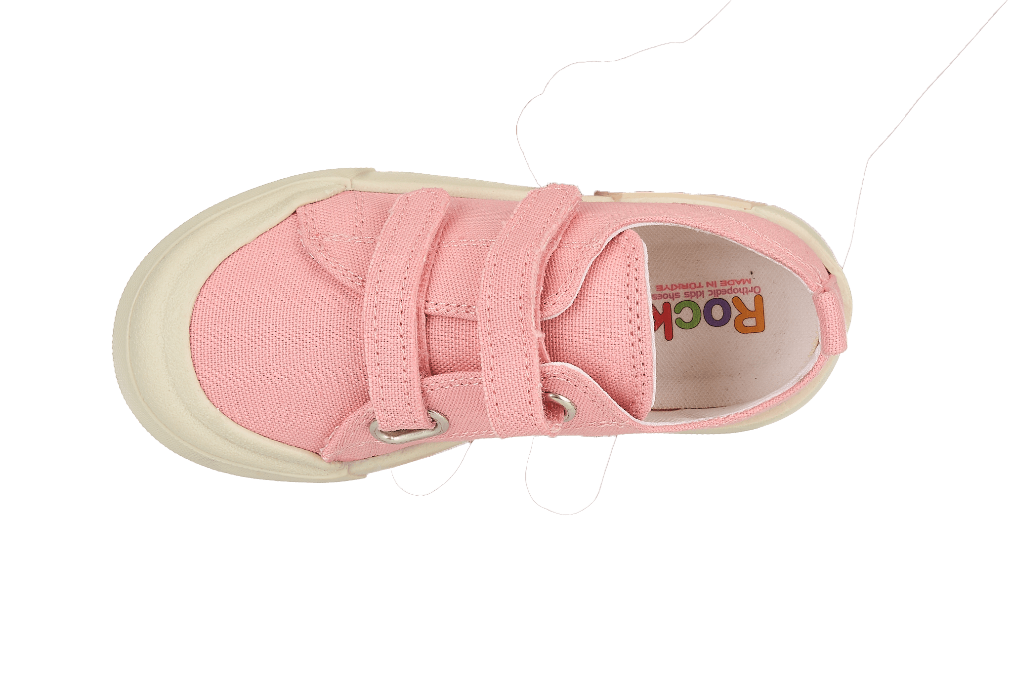 Yogi Çocuk Keten Sneaker - Pembe