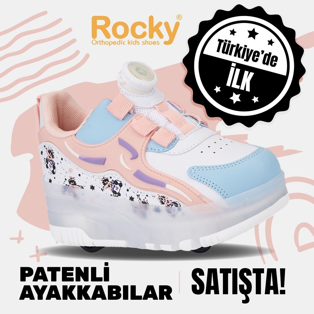 Nils Işıklı Patenli Tekerlekli Spor Ayakkabı - Pembe