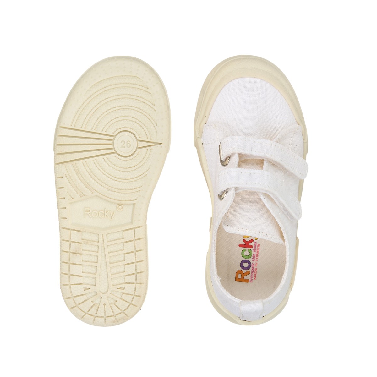 Yogi Çocuk Keten Sneaker - Beyaz