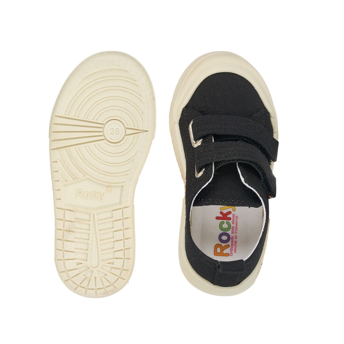 Yogi Çocuk Keten Sneaker - Siyah