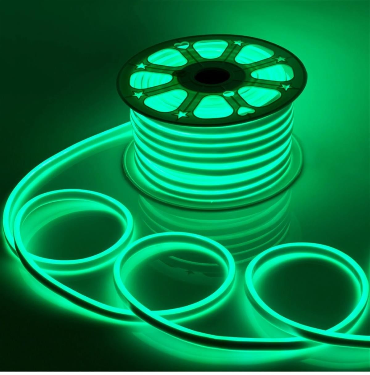 Edson Dış Mekan Neon Led 50 Metre Yeşil Işık ED-2084