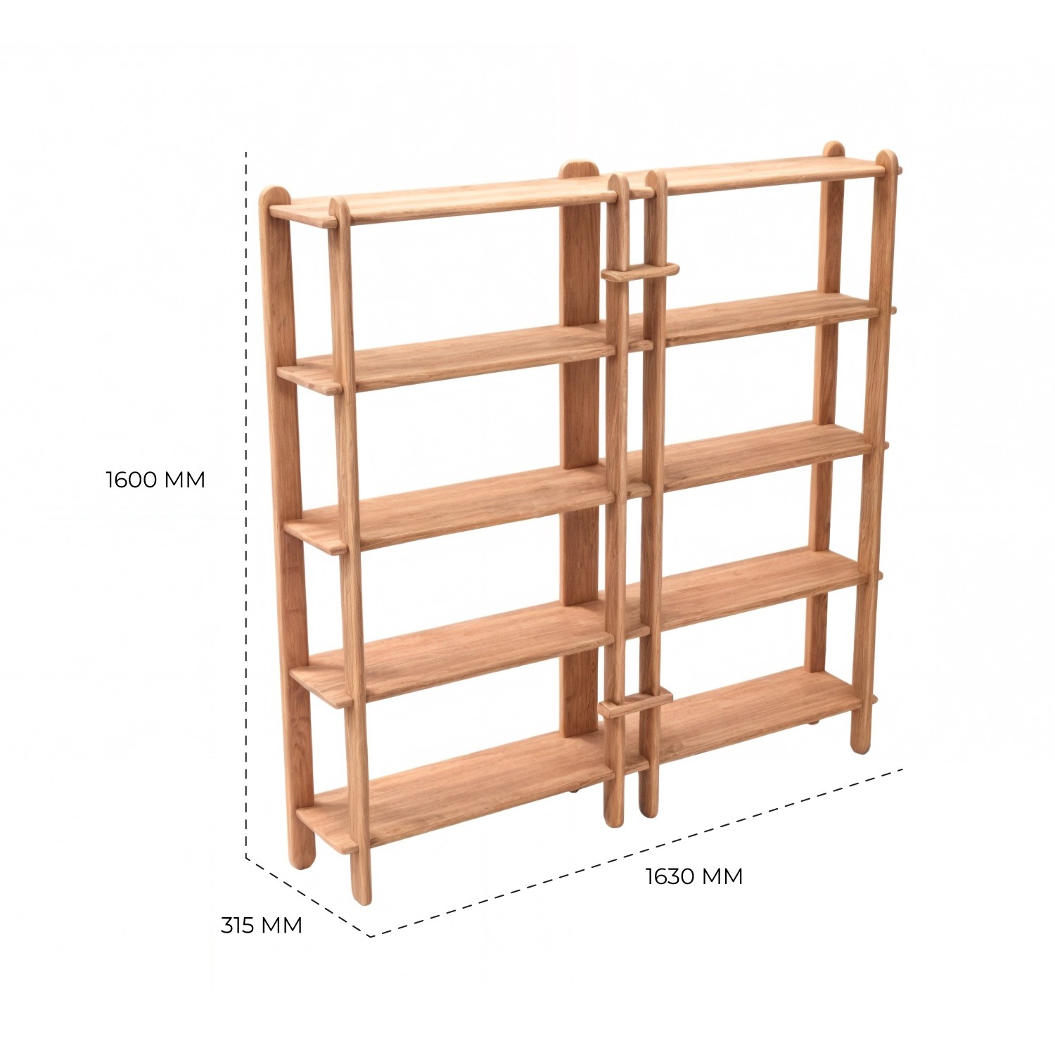 TVOR 5 Raflı Kitaplık 160 CM