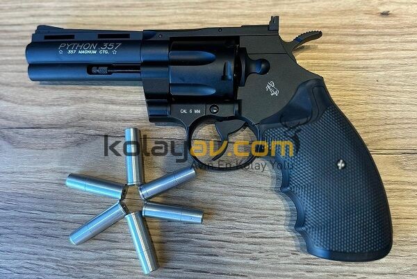 Cybergun Colt Python 4 inc CNC Airsoft Tabanca