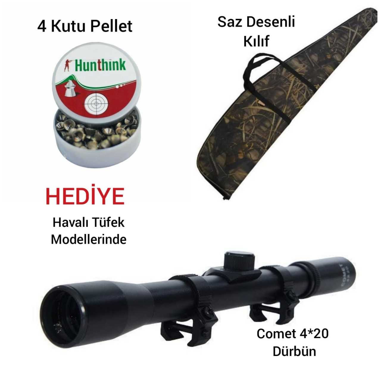 HATSAN MOD 80 Sentetik Havalı Tüfek 5.5 mm (Full Set)