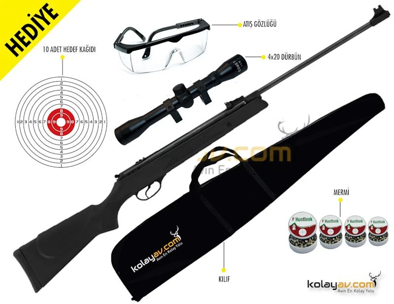 HATSAN MOD 33 Havalı Tüfek 4.5 mm (Full Set)