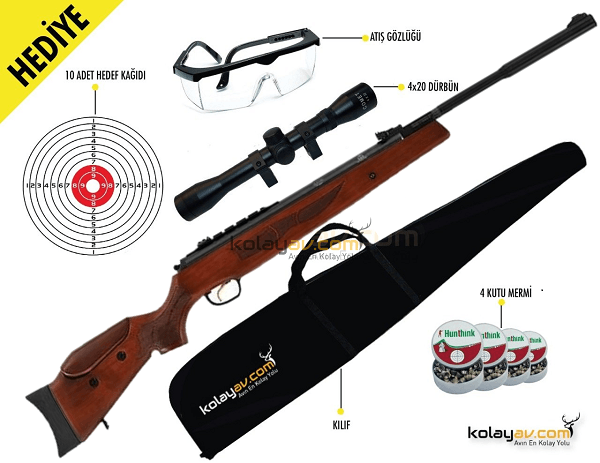 Hatsan Mod 135QE Sniper Vortex Havalı Tüfek, 5.5mm (Full Set)