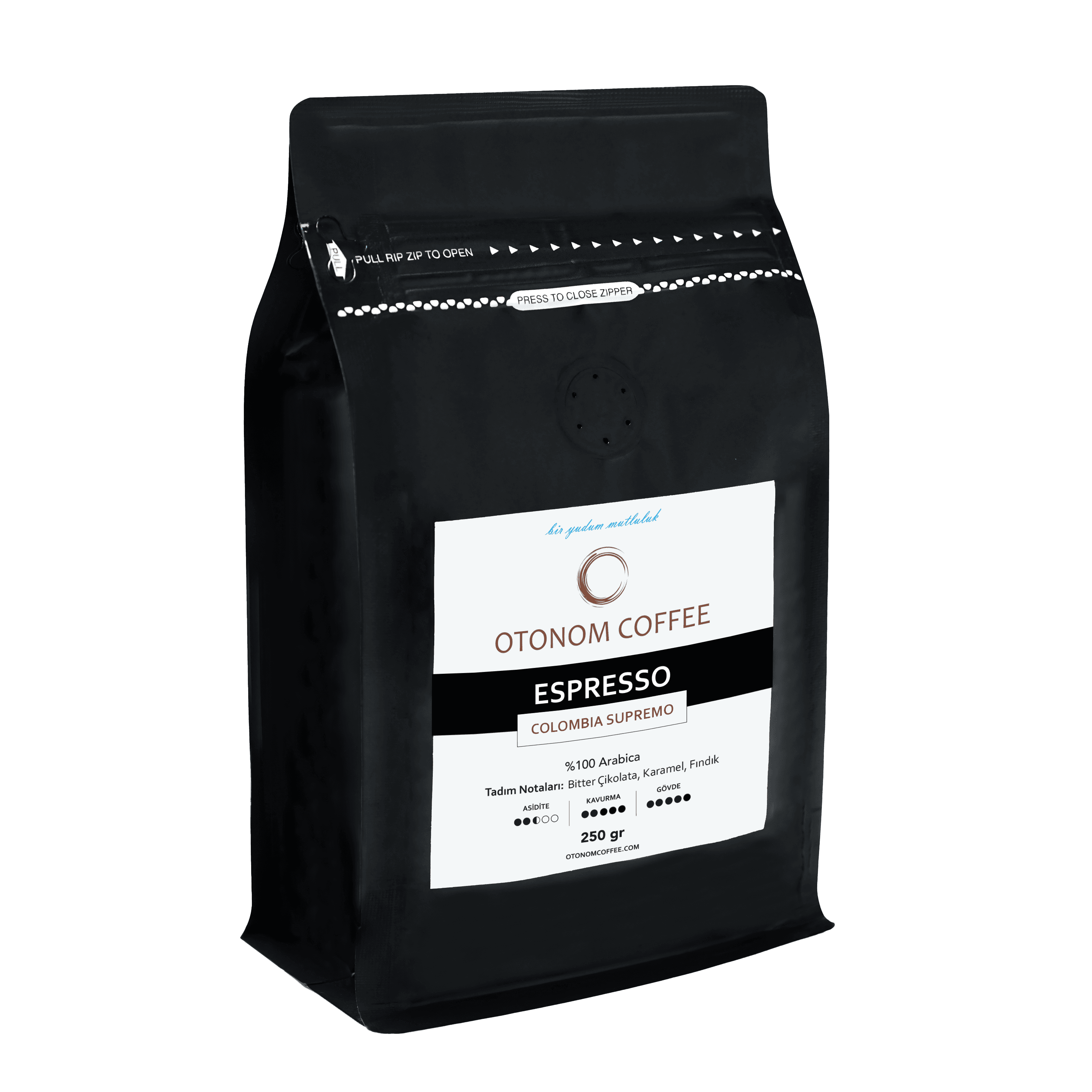 Kolombiya Supremo Single Origin Espresso 250 gr - 250 GR