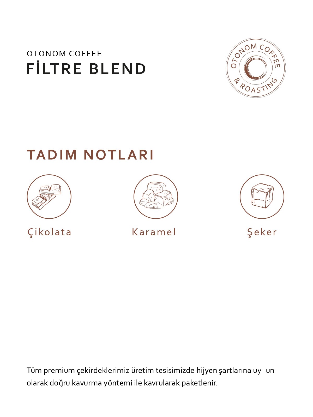 Otonom Blend Filtre Kahve 1 kg Çekirdek