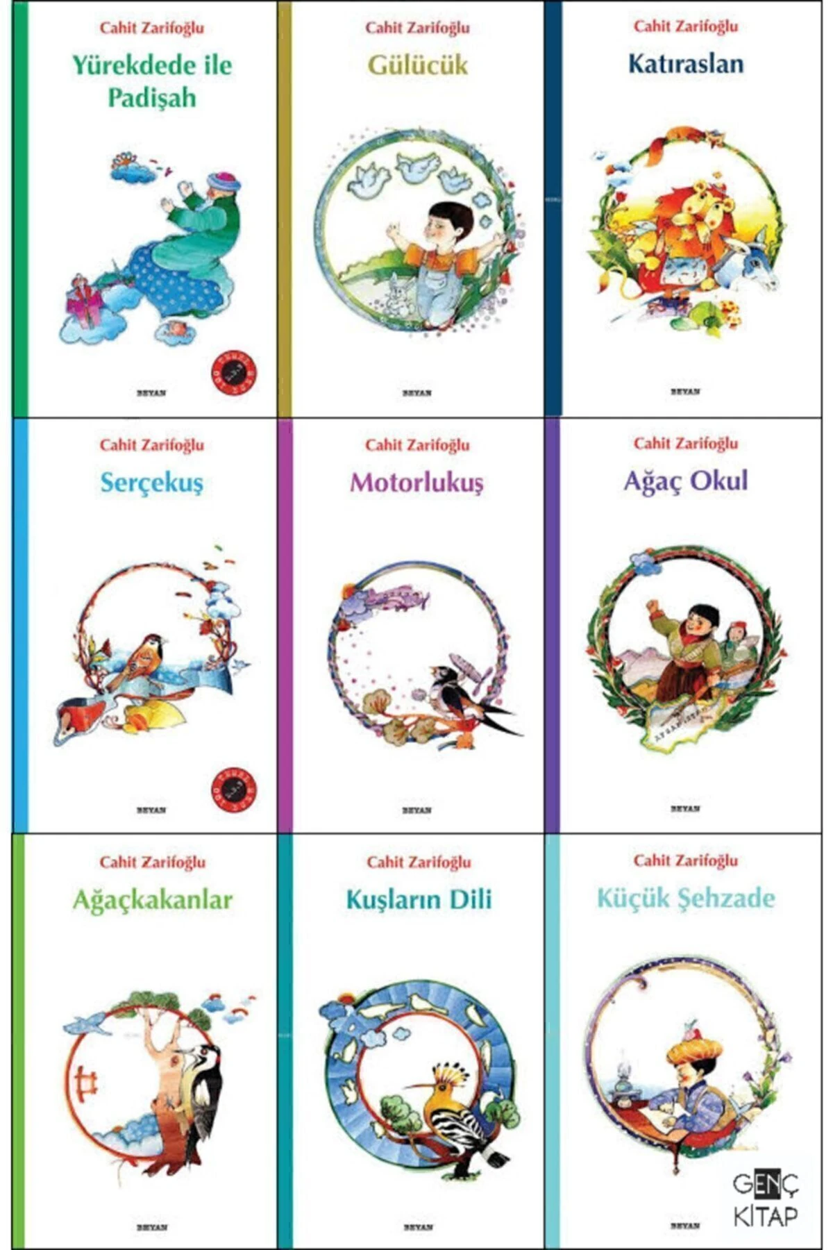 Cahit Zarifoğlu Çocuk Kitapları 9 Kitap Set Küçük Şehzade Yürekdede Ile Padişah Serçekuş