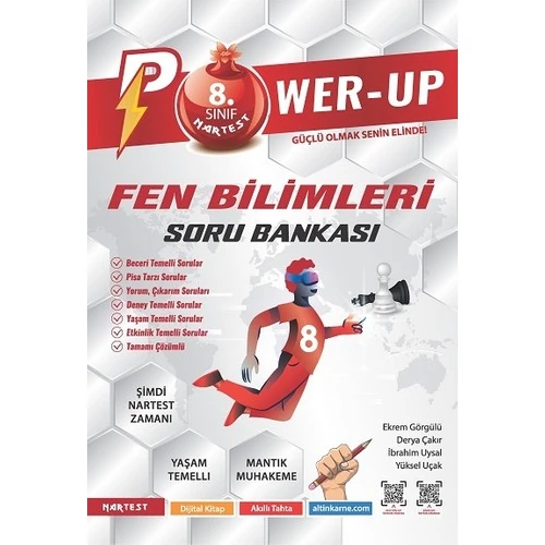 Nartest Yayınevi 8.sınıf Power-Up Fen Bilimleri Soru Bankası