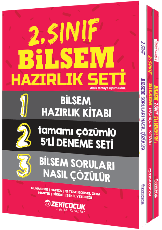 Zeki Çocuk Bilsem 2. Sınıf Hazırlık Seti 3 Kitap