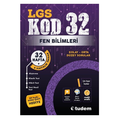Tudem Lgs 8. Sınıf Fen Bilimleri Kod 32