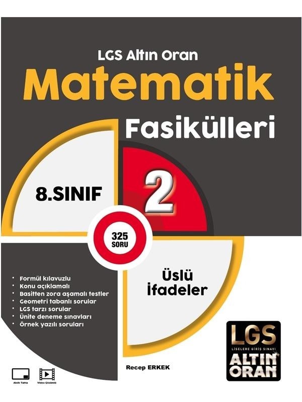 Altın Oran 8. Sınıf Matematik Fasikülleri Üslü İfadeler