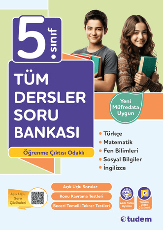 Tudem 5. Sınıf Tüm Dersler Soru Bankası 2025 Yeni 