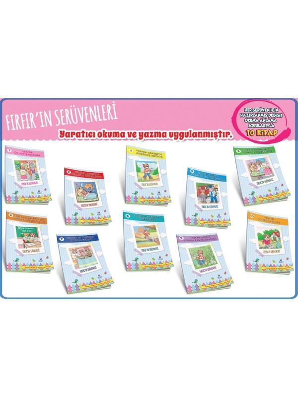 Koza 1 ve 2. sınıf Fırfırın Serüvenleri Hikaye Dizisi (10 Kitap)