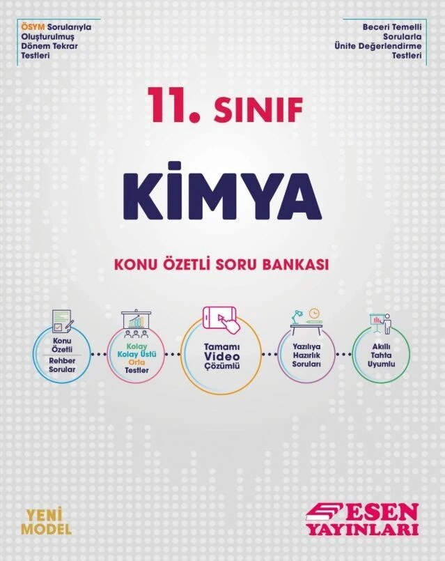 Esen Yayınları 11. Sınıf Kimya Konu Özetli Soru Bankası