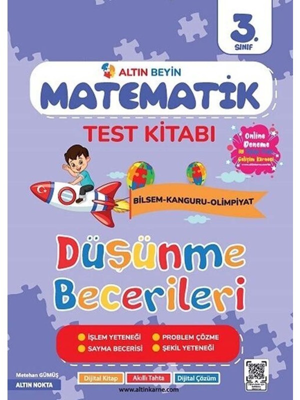 Altın Nokta 3.sınıf Altın Beyin Matematik Test Kitabı